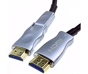 kenable Detachable Plug HDMI 2.0 Active Optical Cable AOC for Wall Installation 4K 20m