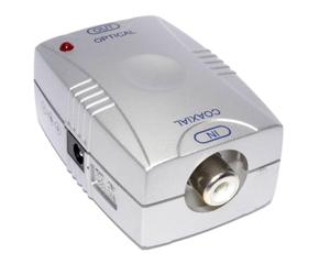 kenable Digital Audio Coax SPDIF Phono RCA to Optical TOS Converter Adapter UK Power