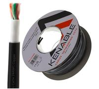 kenable Direct Burial CAT5e Outdoor Ethernet Cable 24AWG Copper Gel Filled Weatherproof UV Resistant Double Sheath UPVC PE Network Reel Black 100m