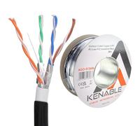 kenable Direct Burial External CAT6A Outdoor COPPER Ethernet Network Cable Reel Gel 50m