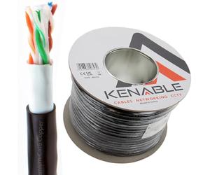 kenable Direct Burial External CAT6 Outdoor COPPER Ethernet Network Cable Reel Gel 100m [100 metres]