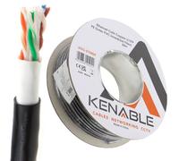 kenable Direct Burial External CAT6 Outdoor COPPER Ethernet Network Cable Reel Gel 50m [50 metres]