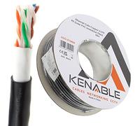 kenable Direct Burial External CAT6 Outdoor COPPER Ethernet Network Cable Reel Gel 50m