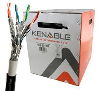 Kenable Direct Burial External Cat7 Outdoor Copper Ethernet Network Cable Reel Gel 305M