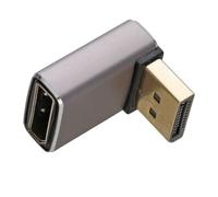 kenable DisplayPort 8K Right Angle Adapter 90 Degree Vertical Plug to Socket 8K@60Hz 4K@120Hz Male to Female Space Saving Connector