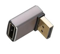 kenable DisplayPort 8K Right Angle Adapter 90 Degree Vertical Plug to Socket 8K@60Hz 4K@120Hz Male to Female Space Saving Connector