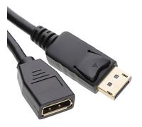 kenable DisplayPort Male to Female Digital Monitor Extension Cable Gold 2m