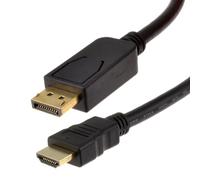 kenable DisplayPort Plug to HDMI Male Plug Display/Monitor/TV Cable 1m [1 metres]