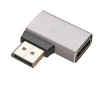 kenable DisplayPort Right Angle Adapter 8K @ 60Hz 90 Degree Horizontal Male to Female Plug to Socket Space Saving Connector