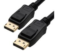 kenable DisplayPort 1.4 Cable 8K 60Hz 4K 120Hz HBR3 32.4Gbps HDR MST Multi Monitor Gold Plated Black 0.5m