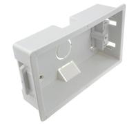 Kenable Dry Lining Plasterboard Back Box Pattress Box 2 Gang 35mm