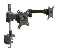 Kenable Dual Monitor Desktop Mount Twin Tilt Pivot For Two Screens Office Desk Upto 26 Inch