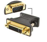 kenable DVI 24+5 Female Socket to VGA 15 Pin Male Plug Converter Adapter