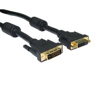kenable DVI-D 24+1 Male to Female Dual Link Gold Extension Cable 2m [2 metres]