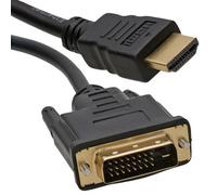 Kenable Dvi-D 24+1Pin Male To Hdmi Digital Video Cable Lead Gold 1M