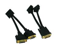 kenable DVI Splitter Cable - Splits the DVI-D signal to Twin DVI Monitors Gold
