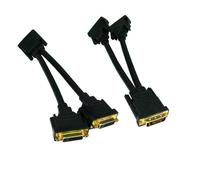 kenable DVI Splitter Cable - Splits the DVI-D signal to Twin DVI Monitors GOLD