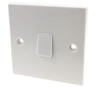 kenable Electrical UK Domestic Household Light 1 Way Single Light Switch White [Single Switch 1 Way]