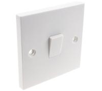 kenable Electrical UK Domestic Household Light 2 Way Single Light Switch White