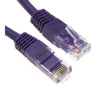 kenable Ethernet Network Cable Cat6 GIGABIT RJ45 COPPER Internet Patch Lead Purple 0.25m
