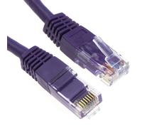 Kenable Ethernet Network Cable Cat6 Gigabit Rj45 Copper Internet Patch Lead Purple 0.5M