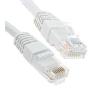 Kenable Ethernet Network Cable Cat6 Gigabit Rj45 Copper Internet Patch Lead White 0.5M