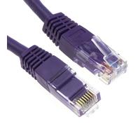 kenable Ethernet Network Cable Cat6 Gigabit RJ45 Full Copper Internet Patch Lead Purple 0.5m
