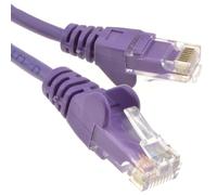 kenable Ethernet Network Cable RJ45 Cat5e UTP Patch Lead 26AWG CCA Violet Purple 1.5m