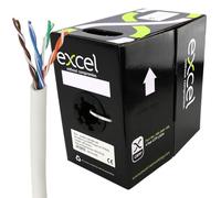 kenable Excel Copper Cat5e Network Cable U/UTP Low Smoke LSOH Euroclass Dca 100m White