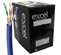 kenable Excel Copper Cat5e Network Cable U/UTP Low Smoke LSOH Euroclass Dca 305m Blue