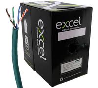kenable Excel Copper Cat5e Network Cable U/UTP Low Smoke LSOH Euroclass Dca 305m Green