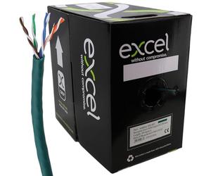 kenable Excel Copper Cat5e Network Cable U/UTP Low Smoke LSOH Euroclass Dca 305m Green