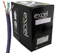 kenable Excel Copper Cat5e Network Cable U/UTP Low Smoke LSOH Euroclass Dca 305m Violet