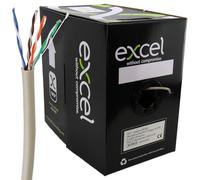 kenable Excel Copper Cat5e Network Cable U/UTP PVC Euroclass Eca 305m Grey