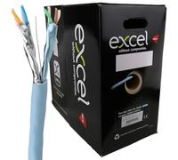 kenable Excel Copper Cat6a Network Cable U/FTP Low Smoke LSOH Euroclass Dca 305m Blue