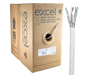 kenable Excel Copper Cat6a Network Cable U/FTP Low Smoke LSOH Euroclass Dca 305m White