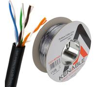 kenable External CAT5e-CCA Outdoor Use Ethernet Network Cable Reel UTP 100m [100 metres]