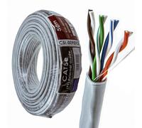 kenable External CAT5e Outdoor Ethernet Cable Reel UTP CCA UV Resistant Waterproof Network Cable Grey 50m