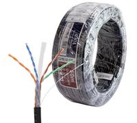 kenable 50m Cat6 CCA Outdoor Ethernet Cable Reel Black