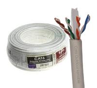kenable External CAT6 Outdoor Ethernet Cable 50m White | Full Copper 23AWG UTP Network Lead | UV Resistant PE Sheath | Waterproof Burial Grade | Gigabit LAN Cable Reel