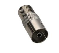 kenable F Type Connector Socket to RF Coax Aerial Female Adapter