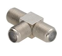 Kenable F Type T Junction Splitter For Connecting Sky Freeview & Satellite Tv