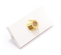 kenable Faceplate Module F Type Screw Satellite Coupler Panel Mount Stub White 50x25mm
