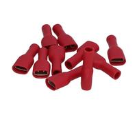 kenable Female Spade Push On Crimp Terminals for HiFi Speaker Connections 12AWG 6.3mm Red 10 Pack