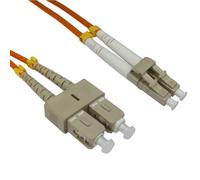 OM2 Orange Fibre Optic LC SC Duplex MM 50 125 Patch LSZH Cable 2m