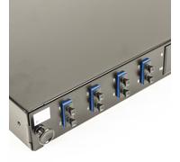 Fibre Optic Patch Panel 12 port with 4 x SC Duplex SM Modules Adapters 8 Fibres