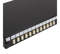 Kenable Fibre Optic Patch Panel 24 Port With 12 X Lc Duplex mm Modules Adapter 24 Fibres