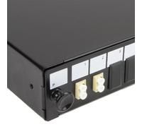 Fibre Optic Patch Panel 24 port with 2 x LC Duplex MM Modules Adapters 4 Fibres