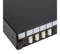 Kenable Fibre Optic Patch Panel 24 Port With 4 X Lc Duplex mm Modules Adapters 8 Fibres