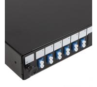Kenable Fibre Optic Patch Panel 24 Port With 6 X Lc Duplex Sm Modules Adapters 12 Fibres
